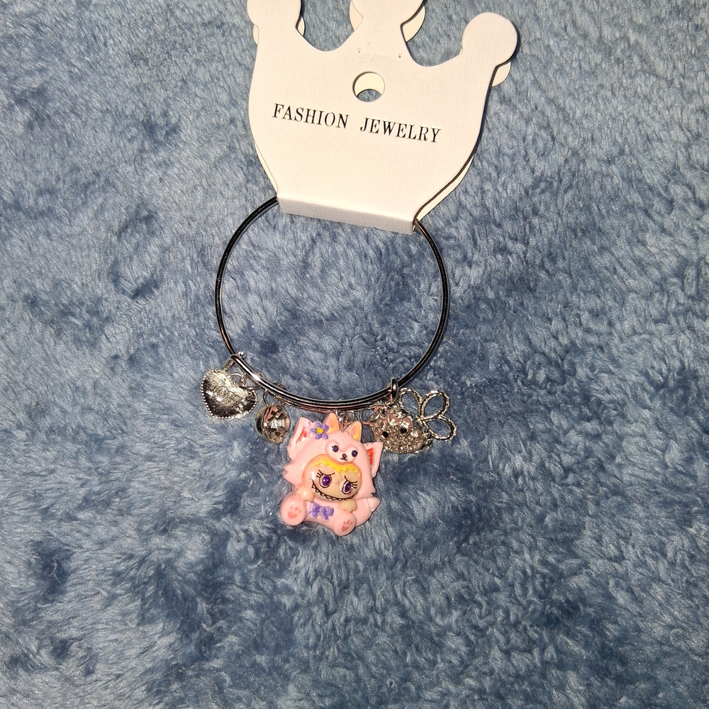 Fashion Jewelry Kids Silver Charm Bracelet